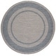 preview thumbnail 66 of 83, SAFAVIEH Courtyard Diann Indoor/ Outdoor Waterproof Patio Backyard Rug 6'7" Round - Grey/Navy