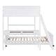 preview thumbnail 8 of 11, Modern Full Over Full Solid Wood Bunk Bed Kids Bed with Versatility Desk,Two Drawers and Stairs