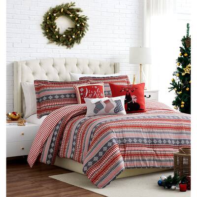 Cozy Cottage Oversized Reversable 6-Piece Comforter Set