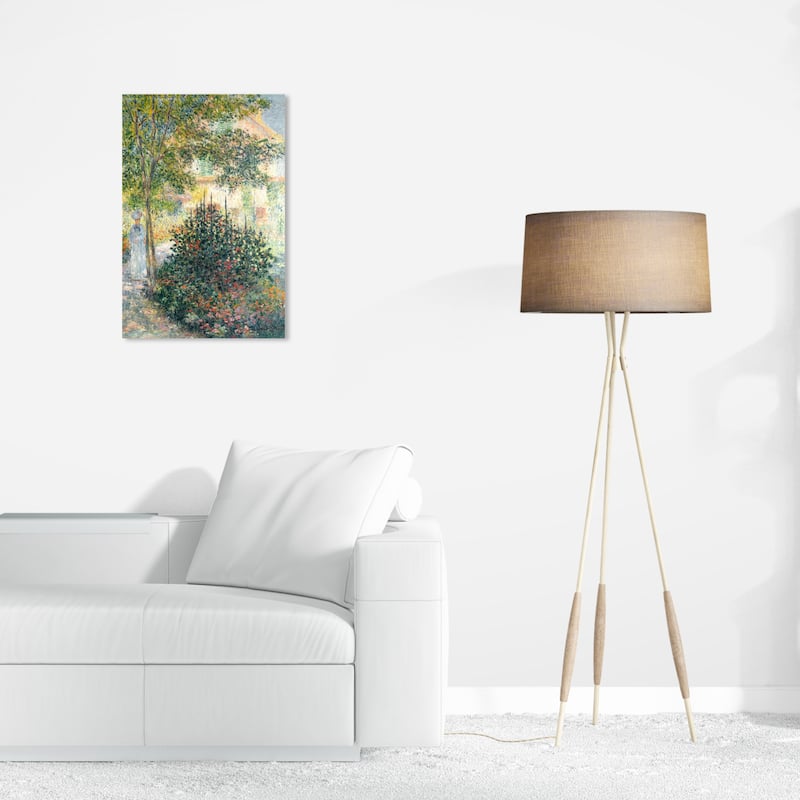 Wynwood Studio Canvas Floral and Botanical Camille Monet in the Garden at Argenteuil Wall Art Canvas Print - 16 x 24