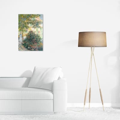 Wynwood Studio Canvas Floral and Botanical Camille Monet in the Garden at Argenteuil Wall Art Canvas Print