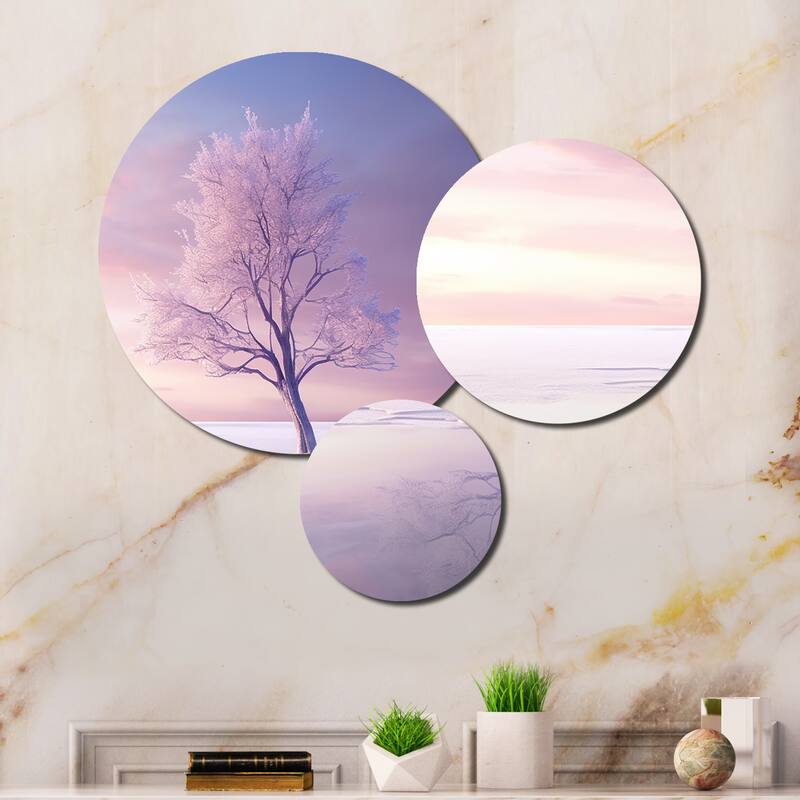 Designart "Sky Photo Pastel Dreamscape I" Landscapes Trees Living Room Set