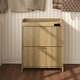preview thumbnail 1 of 10, Acroma Shoe Storage Cabinet with 2 Flip Drawers Wood - 2-Tier