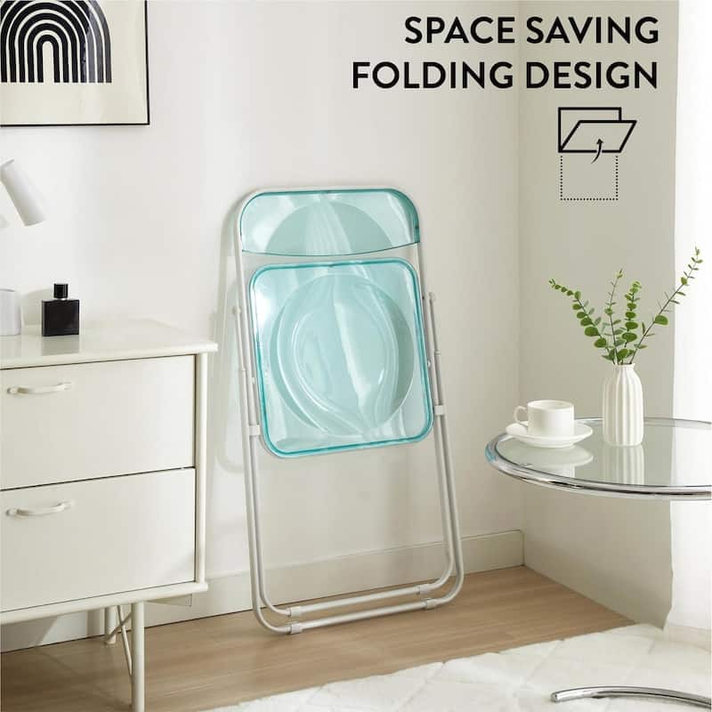Urban Lifestyle Transparent Acrylic Folding Chair 