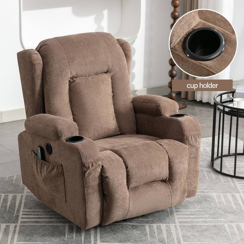 Power Lift Recliner Chair Recliners for Elderly with Heat for Living Room with Infinite Position and Side Pocket,USB Charge Port
