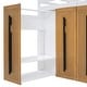 preview thumbnail 19 of 35, Contemporary Design Twin Loft Bed with Two-Tone Storage Stairs and Large Pull-Out Wardrobes, Smooth Sliding Mechanism, White