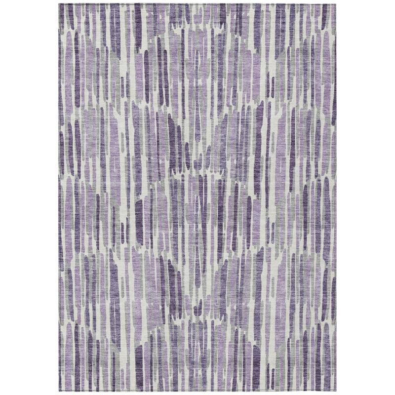 HomeRoots Abstract Transitional Rectangle Outdoor Rug