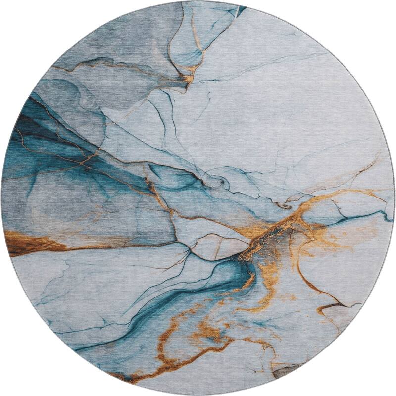 Premium Washable Super Soft Modern Crackle Mayfield Rug