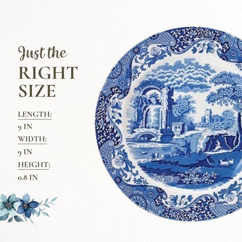 Spode Blue Italian Collection Round Plate