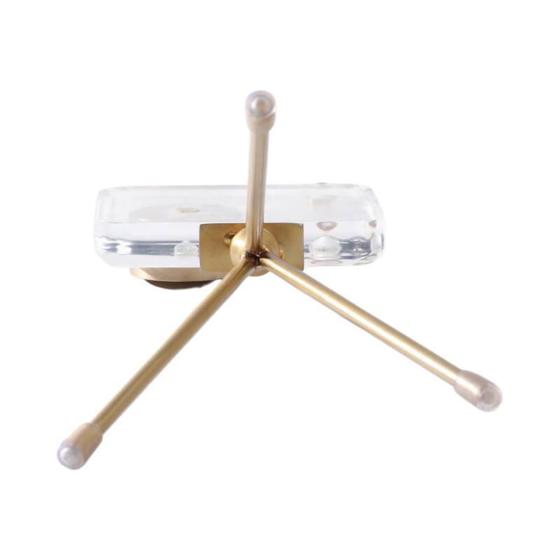 Acrylic And Brass Decorative Object Camera Sculpture - 10" Gold - 4" x 5" x 10"