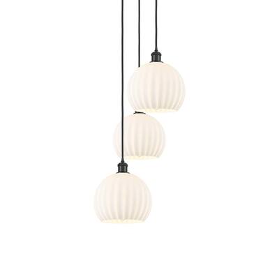 Innovations Lighting 113B-3P-42-17 White Venetian Pendant White