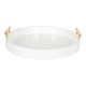 preview thumbnail 22 of 89, Kate and Laurel Lipton Round Decorative Tray with Metal Handles