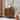Fluted Sideboard Cabinet with Adjustable Shelves & Solid Wood Legs,Buffet Cabinet with Storage,Walnut Storage Cabinet
