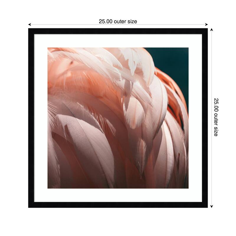 Kate and Laurel Flamingo No. 2 by Alicia Bock Framed Wall Art Print