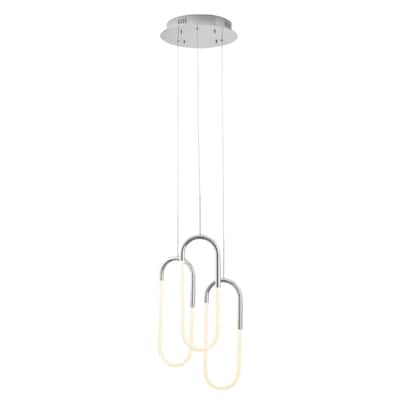 3 Clips Integrated LED Chandelier with Smart Dimmer Included