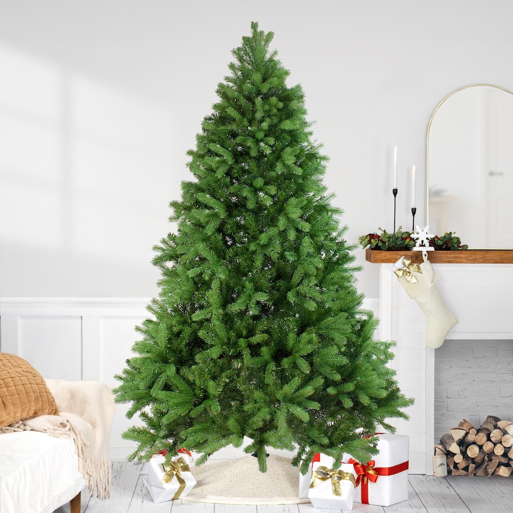 real touch™️ full noble fir artificial christmas tree unlit 7.5' - 7.5 Foot