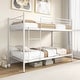 preview thumbnail 15 of 15, Costway Metal Twin Over Twin Bunk Bed with Built-in Ladder Safety