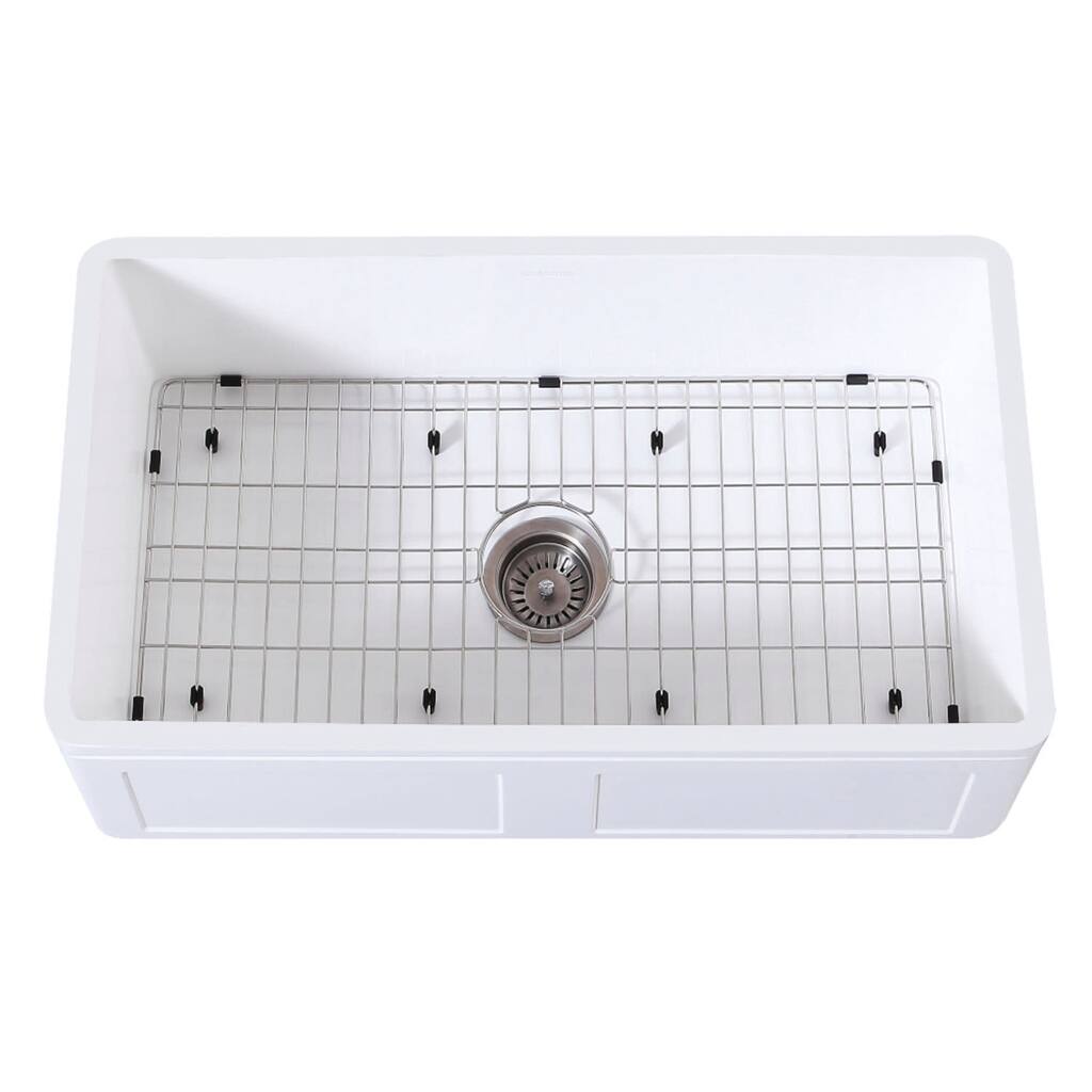 Kingston Brass Arcticstone 33" Farmhouse Single Basin Stone Composite