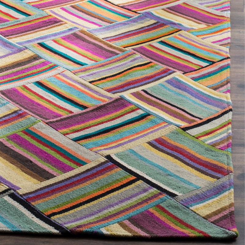 SAFAVIEH Handmade Straw Patch Sunshine Modern Wool Rug