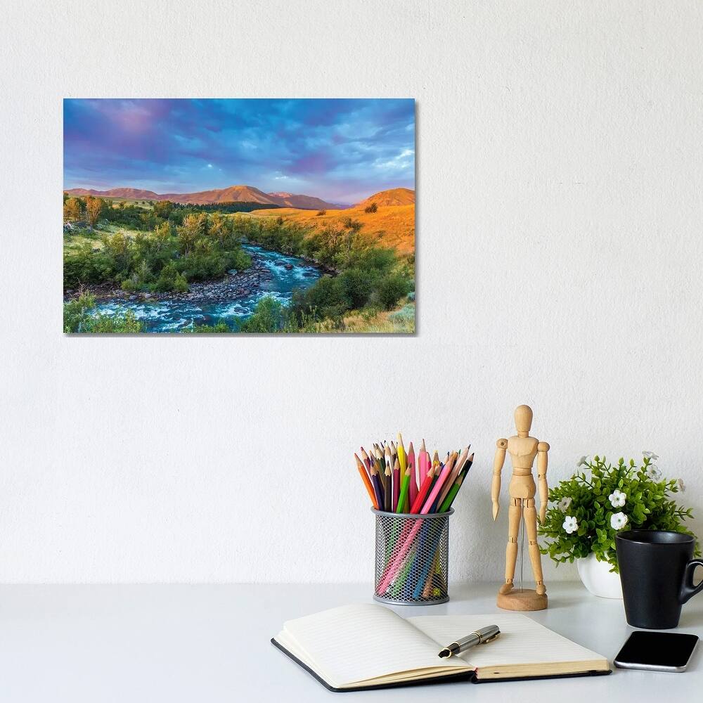 iCanvas "Stillwater River Montana" by Sarah Kadlecek Canvas Print