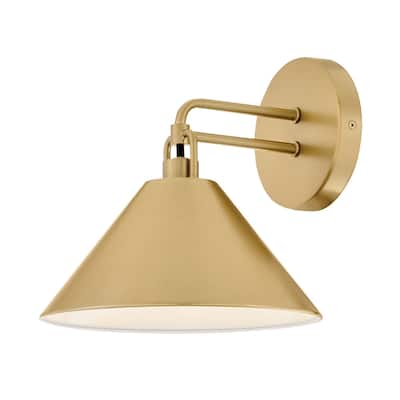 Lark 84430 Milo 1 Light 10" Tall Wall Sconce with Metal Shade