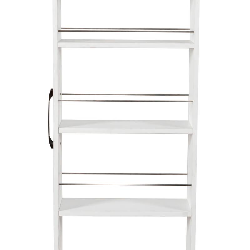 7-Tier Rolling Storage Shelf, Modern Pull-Out Organizer with Single-Sided Access for Kitchen, Living Room, Pantry
