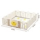 preview thumbnail 7 of 5, 62.9 inch x 62.9inch Foldable Playpen, Baby Safety Play Yard With Fence Indoor Toys With Play mat 14panel and 1 play mat