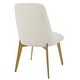 preview thumbnail 4 of 5, Uttermost 23262 Vantage 21" Wide Dining Chair - Brushed Brass