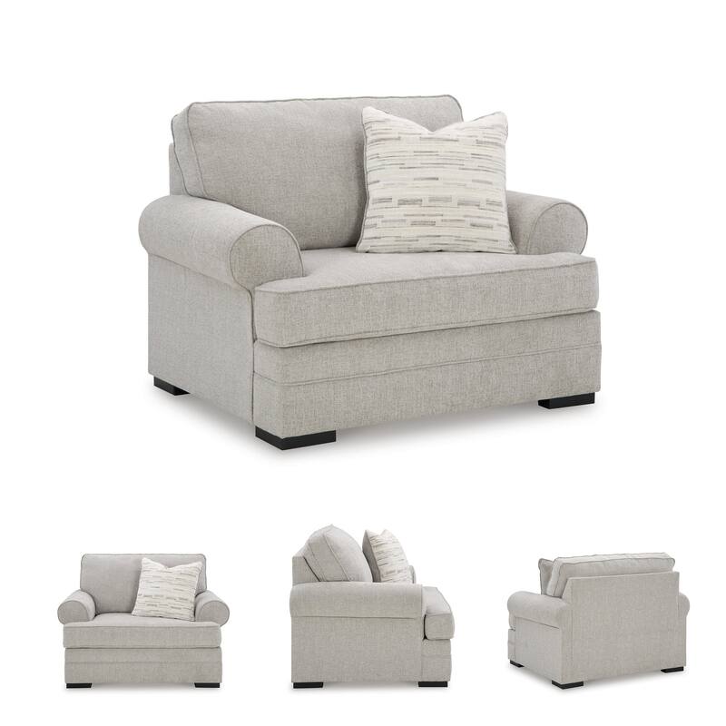 Signature Design by Ashley Eastonbridge Gray Oversized Chair - 52"W x 40"D x 39"H