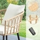 preview thumbnail 10 of 9, 3PCS Rattan Wicker Patio Conversation Set