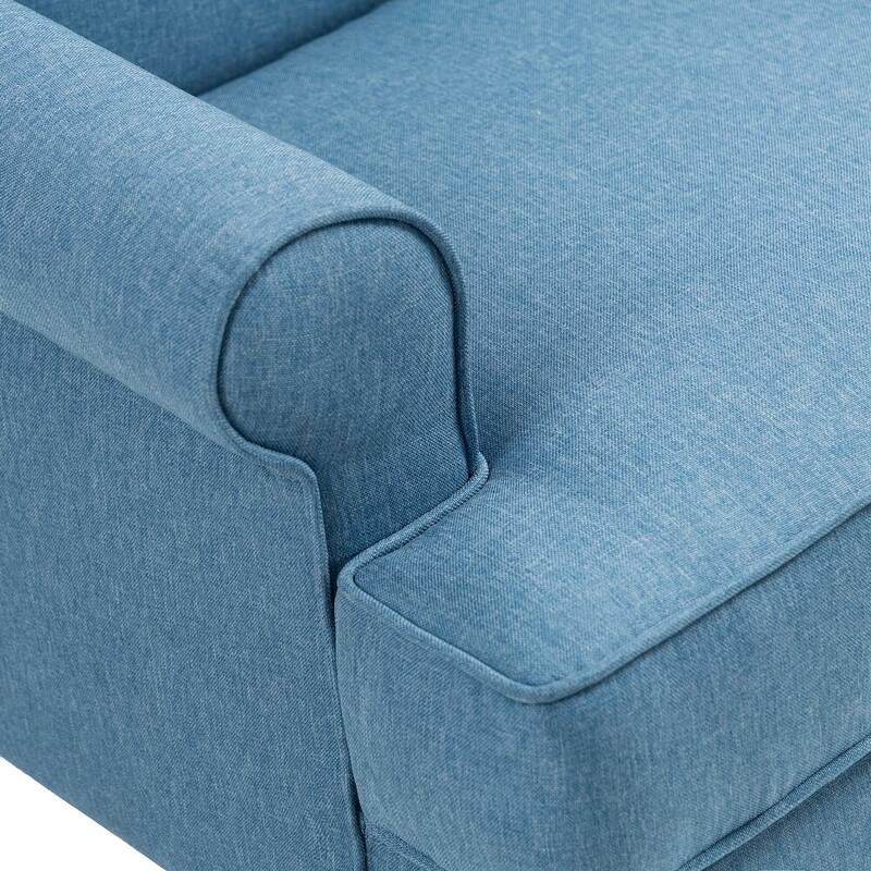 Elegant Living Room Wing Back Arm Chair Upholstered Accent Chair
