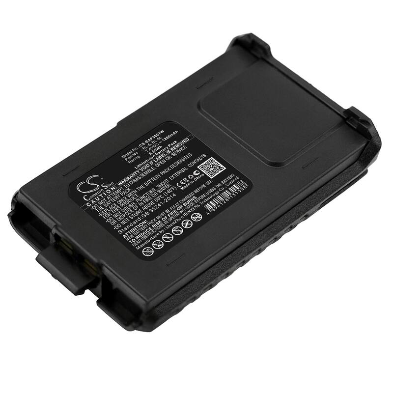 Battery for Baofeng BF-F8 PLUS BF-F8+ BF-F8HP UV-5R UV-5R+ UV-5RA BL-5 BL-5L - Black