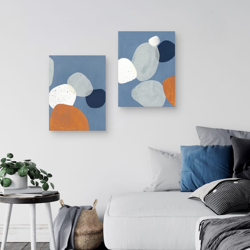 Overlapping Orbs 1, 2 by ML Studio Canvas Art Prints