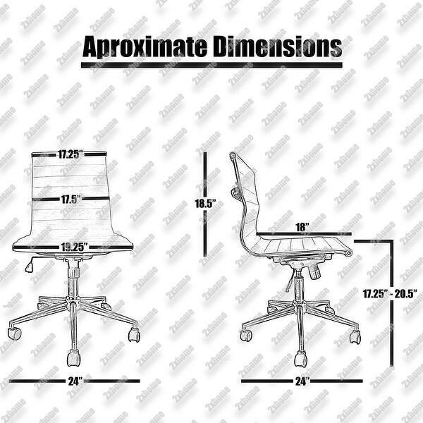 2xhome Tan Sleek Swivel Modern Adjustable Pu Leather Office Chair Mid Back Armless Ribbed Chair Conference Room Work Task Desk Overstock 14390878 Get inspired with our curated ideas for office chairs and find the perfect item for every room in your home. usd