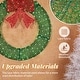 preview thumbnail 25 of 51, Pre-Lit Outdoor Christmas Wreath Decoration