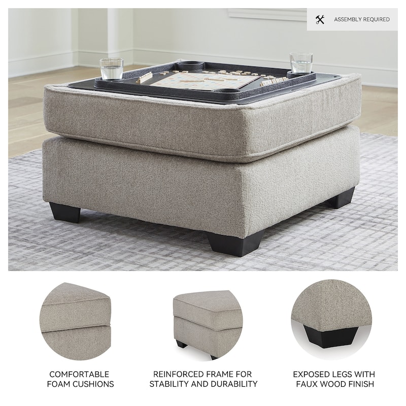 Signature Design by Ashley Claireah Umber Ottoman With Storage