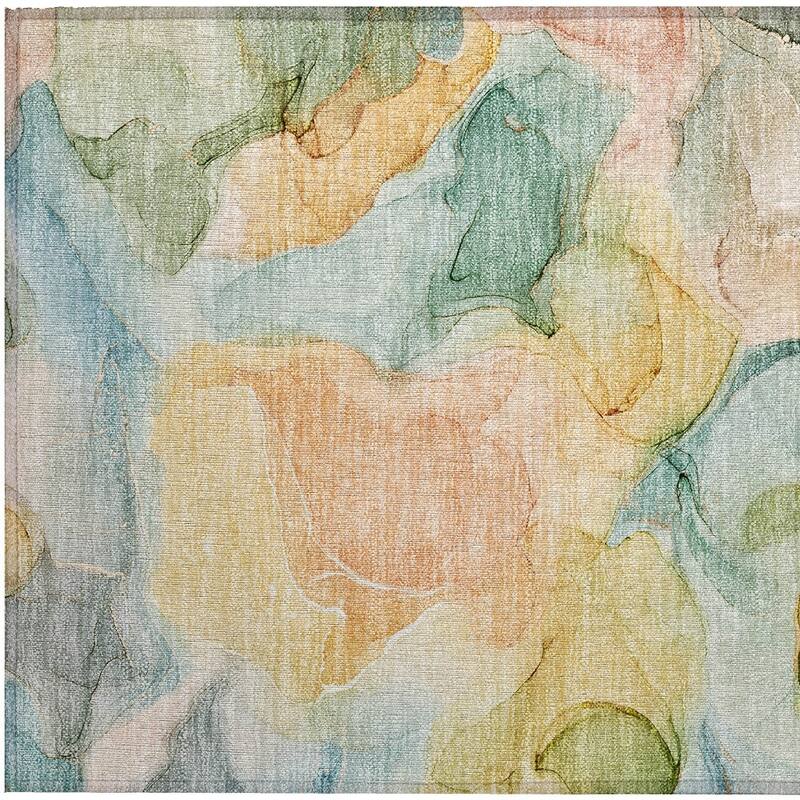 Dava Modern Art-Inspired Weather Resistant Timeless Fusion Outdoor Rug