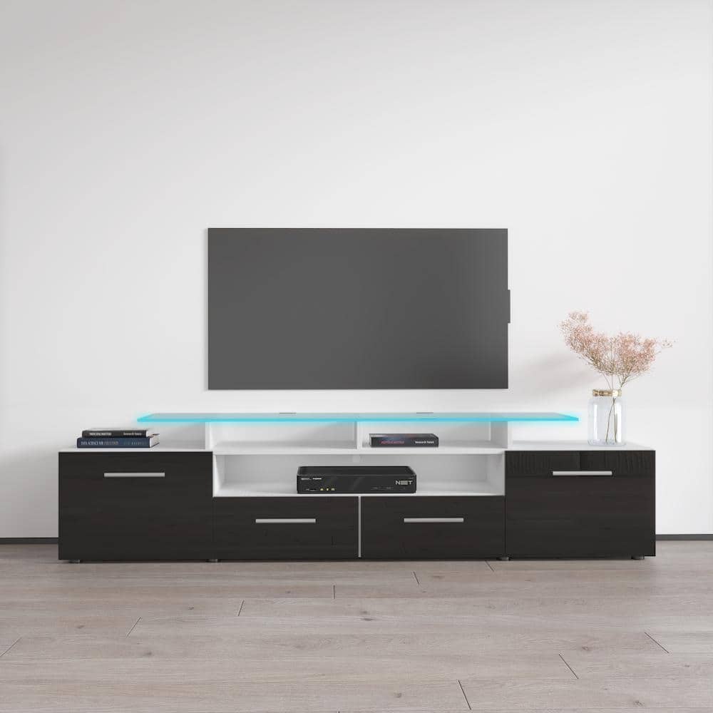 Evora Modern TV Stand with LED Light System