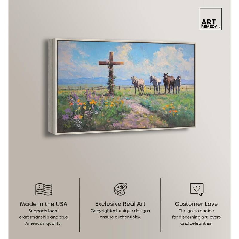 Faithful Pasture Canvas by Art Remedy