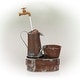 preview thumbnail 2 of 9, Alpine Corporation 34" Tall Outdoor Rustic Watering Can Fountain