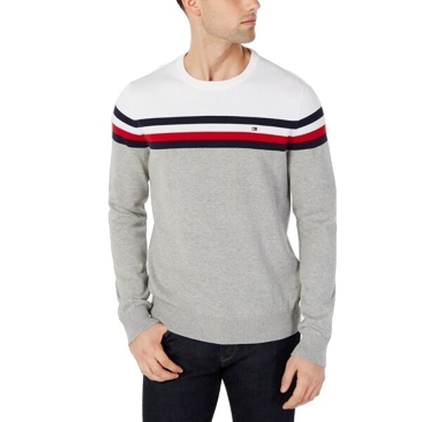 mens grey tommy hilfiger jumper