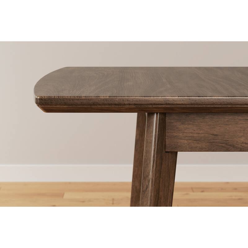 Signature Design by Ashley Lyncott Brown Rectangular Dining Butterfly Extension Table - 36"W x 48/64"D x 30"H