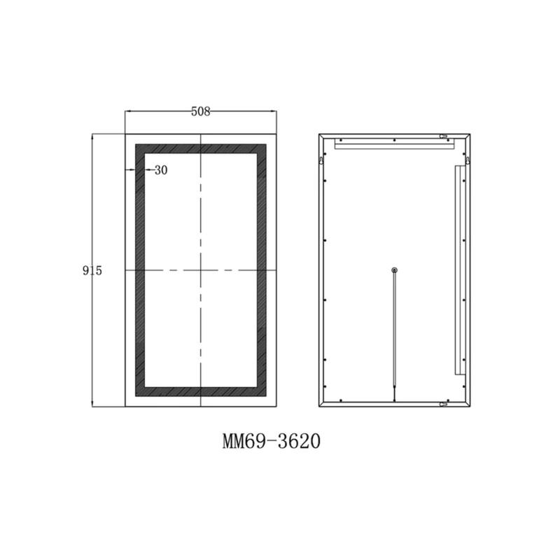 Modern Mirrors Zenith Wall Mounted Lighted Bathroom Mirror with Defogger, Touch Control LED Bathroom Vanity Mirrors