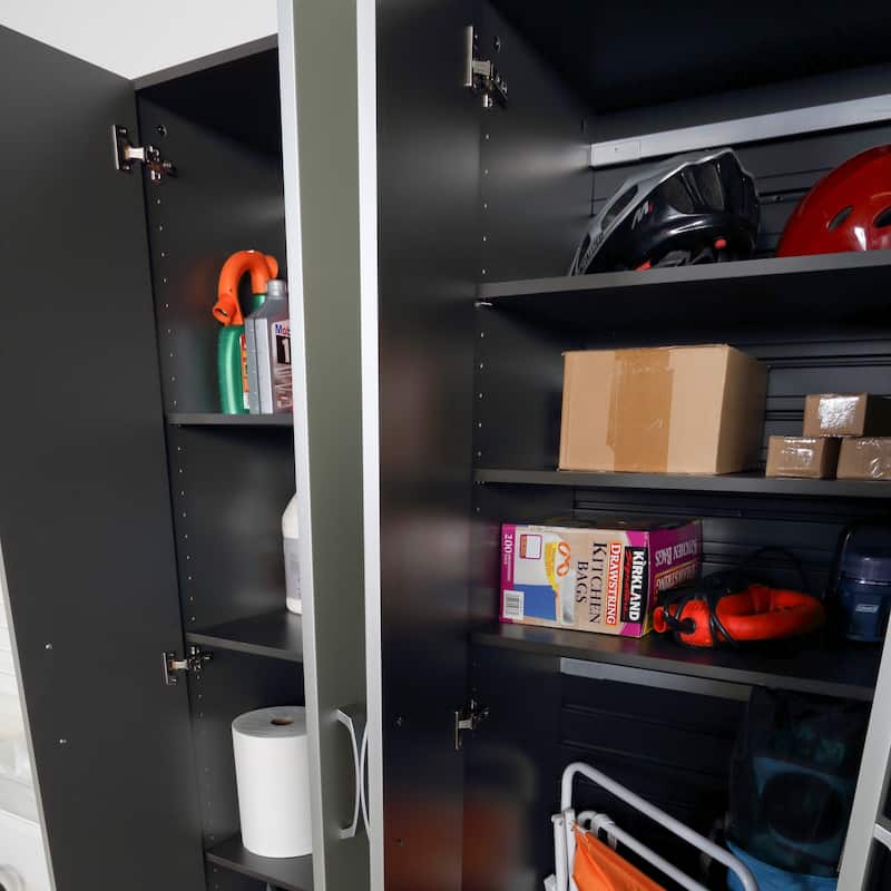 Flow Wall 24 Piece PVC Indoor Deluxe Cabinet Storage Set