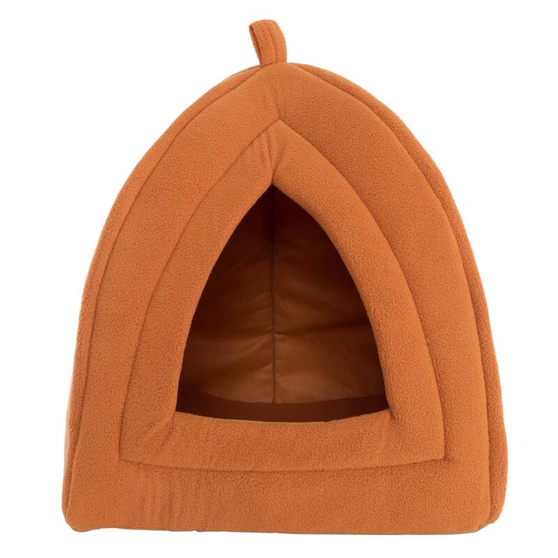 Petmaker Cozy Kitty House Cave Plush Cat Tent Bed with Removable Foam Cushion