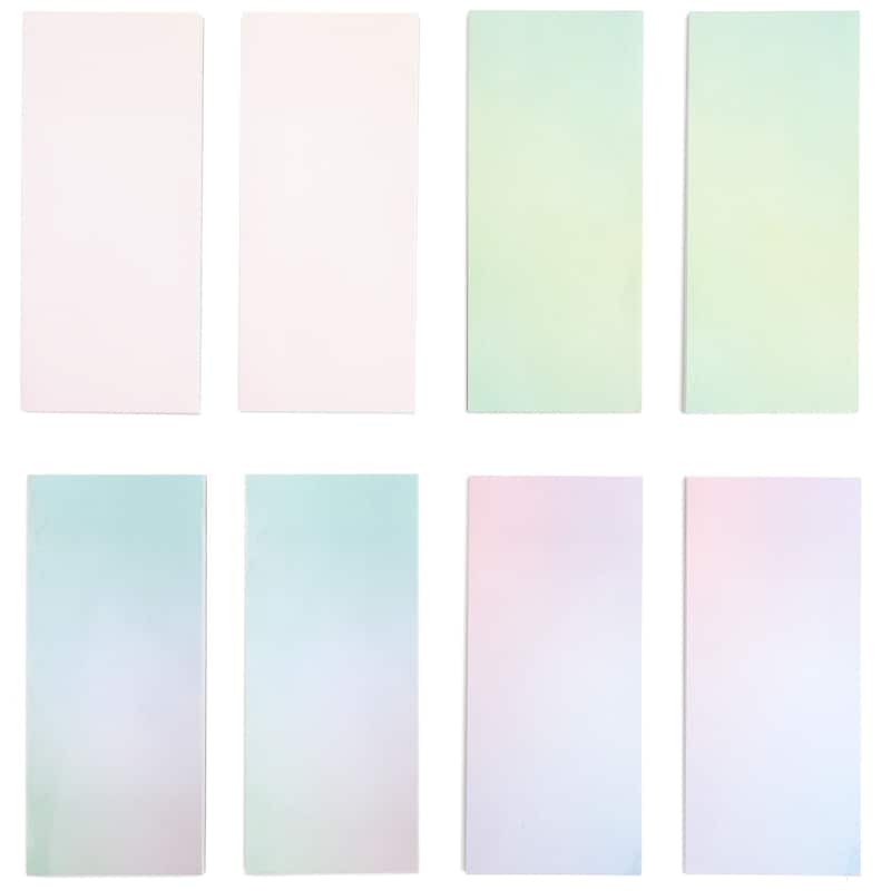 Paper Junkie 8 Pack To Do Pastel Sticky Notes Pad, Gradient Colors, 50 Sheets Each, 5.5x2.35"