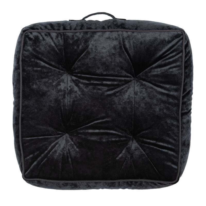 SAFAVIEH Lavonne Square Tufted Velvet Floor Pillow
