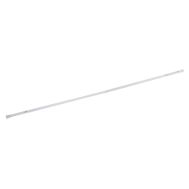 Design House 561001 White Classic Adjustable 36 to 63-inch Shower Rod