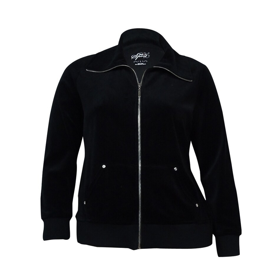 velour black jacket