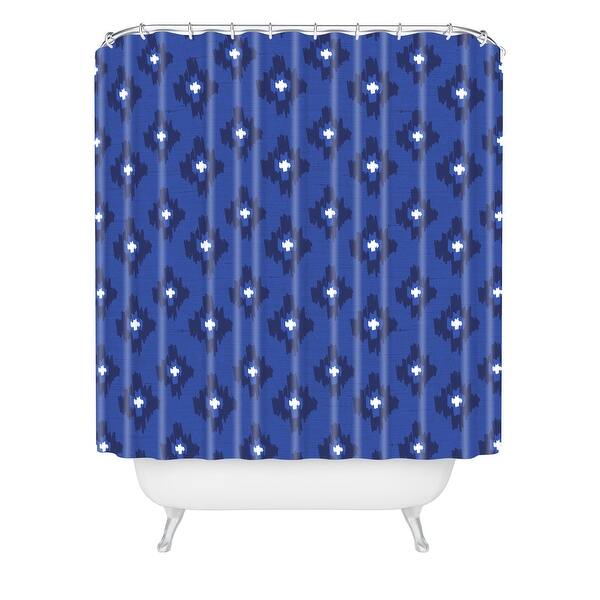 Deny Designs Zoe Wodarz Ikat Indigo Shower Curtain Bed Bath & Beyond